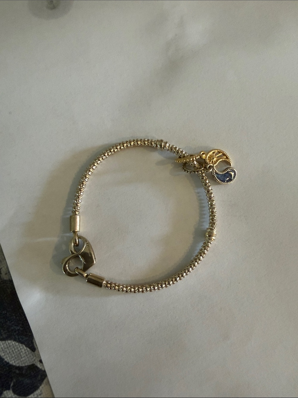 Gold-Tone Charm Bracelet - Polished Gold Finish